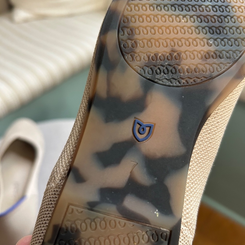 Cream Rothy’s Ballet Flats Sz 7 - Picture 5 of 5